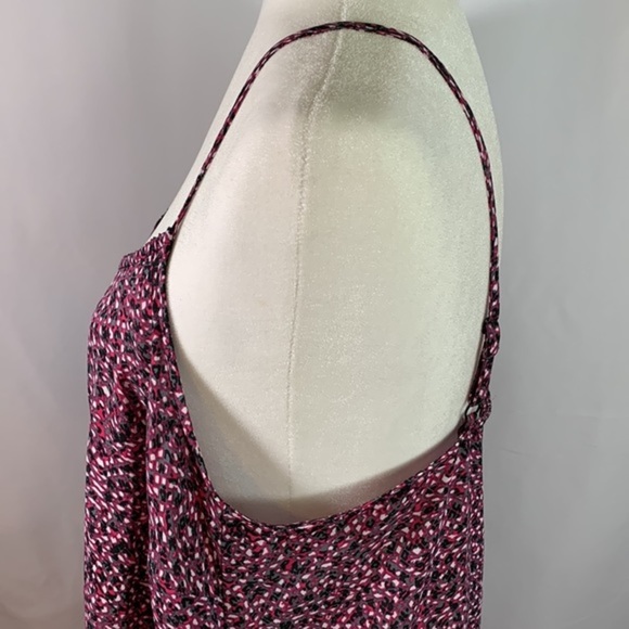 Reitmans Pink & Grey Splotchy Patterned Tank Top - Picture 4 of 10